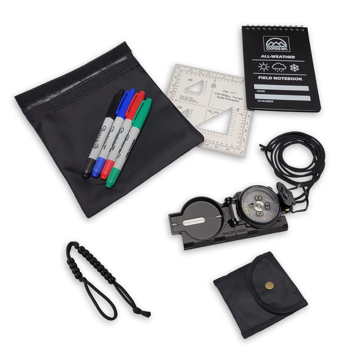 Compass Navigation Kit - Standard Package  - Everything Needed for Compass Land Navigation