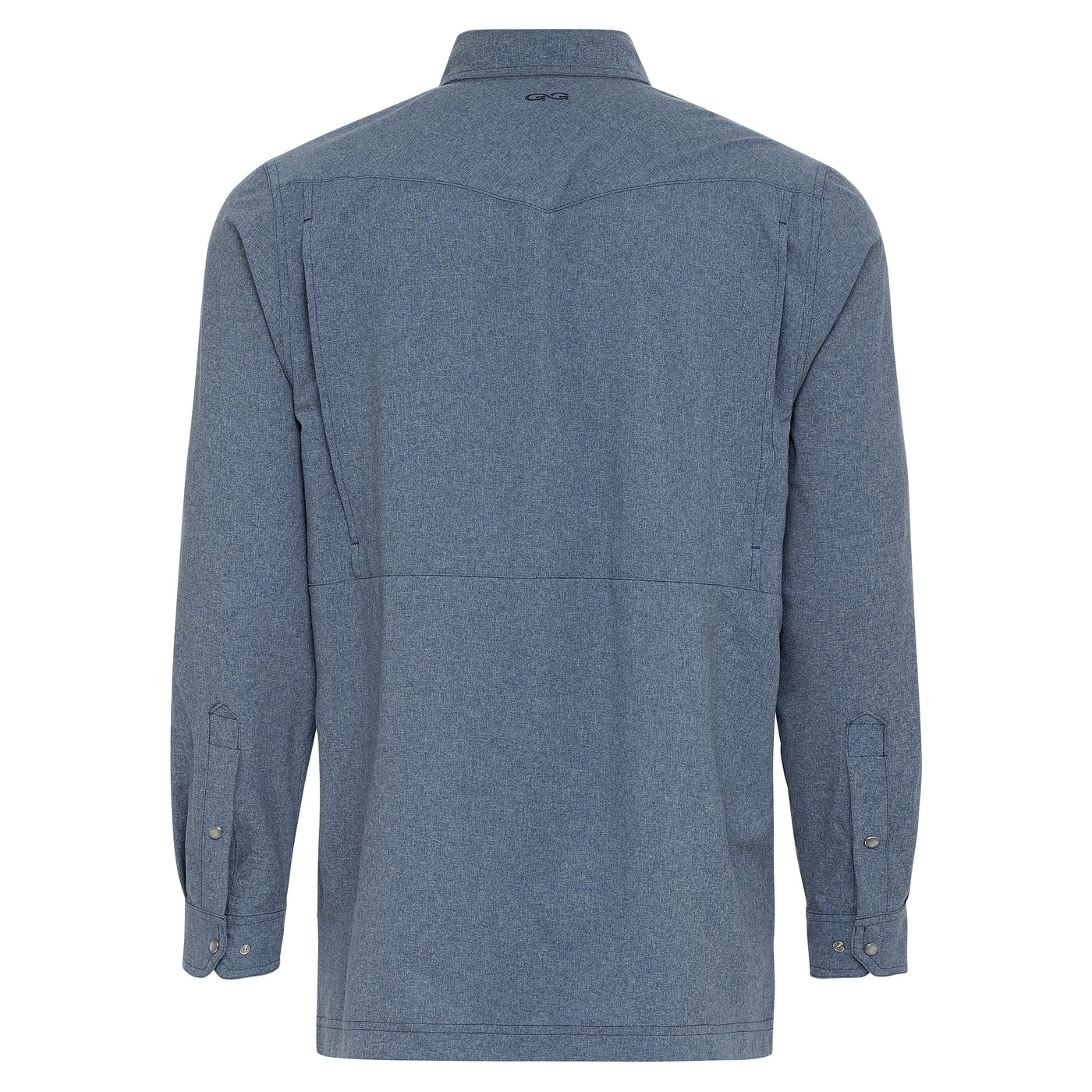 Deep Water Pearl Snap Shirt | Long Sleeve