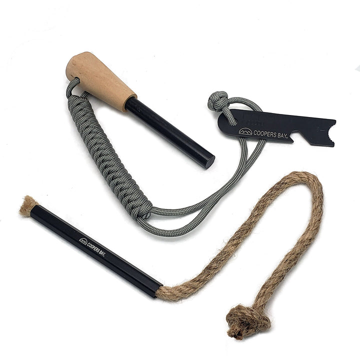 FireStorm XL 1/2" Ferro Rod & Tinder Fire Starting Kit