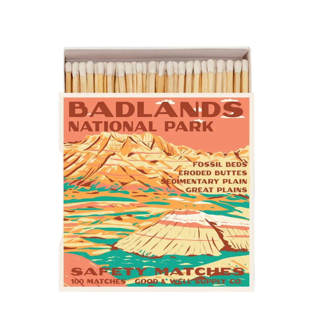 Badlands Vintage National Park Cabin Matches