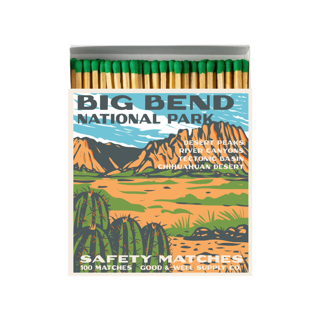 Big Bend Vintage National Park Cabin Matches