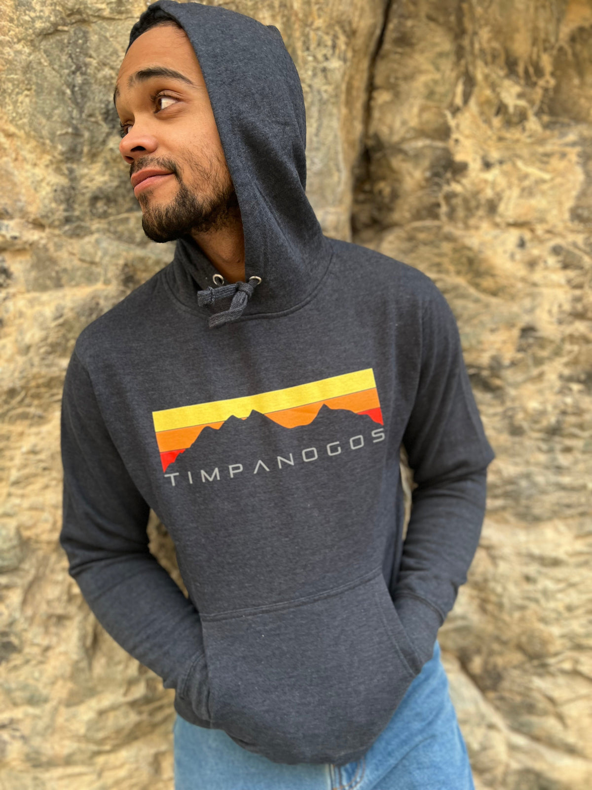 Retro Mountain Classic (warm) - Mountain Blend Hoodie