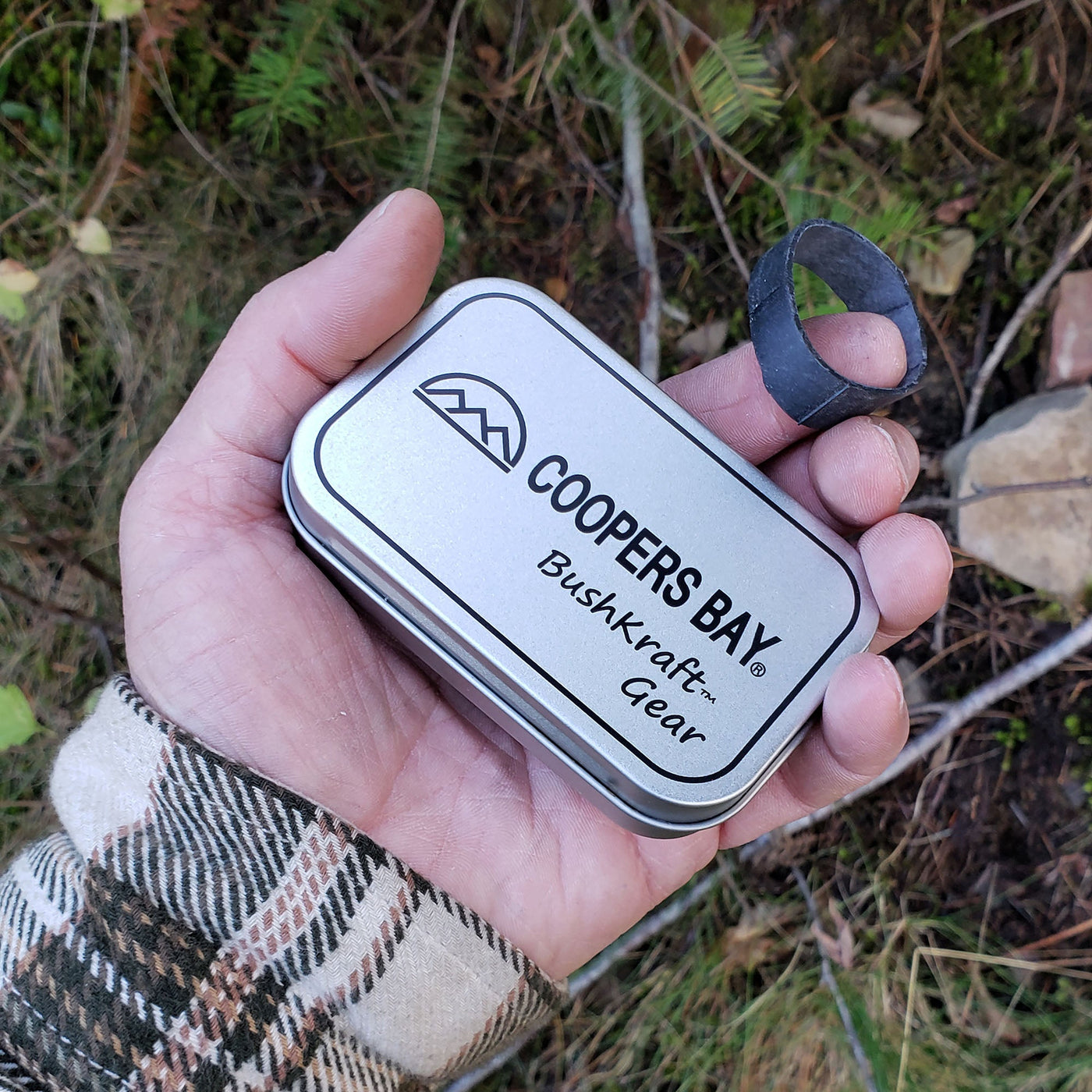 BushKraft­­™ Tinderbox Charring and Storage Tin - Standard Size "Mint Tin"