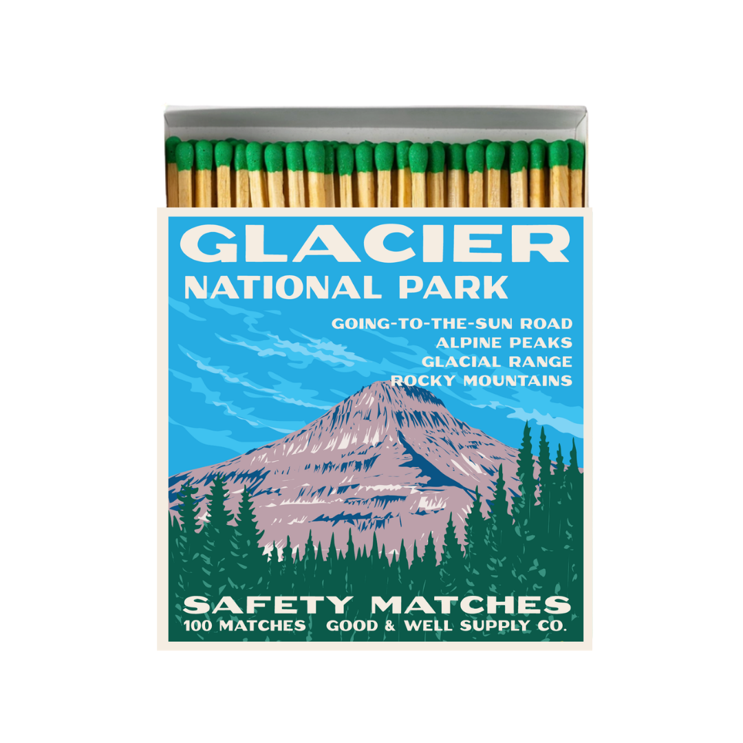 Glacier Vintage National Park Cabin Matches