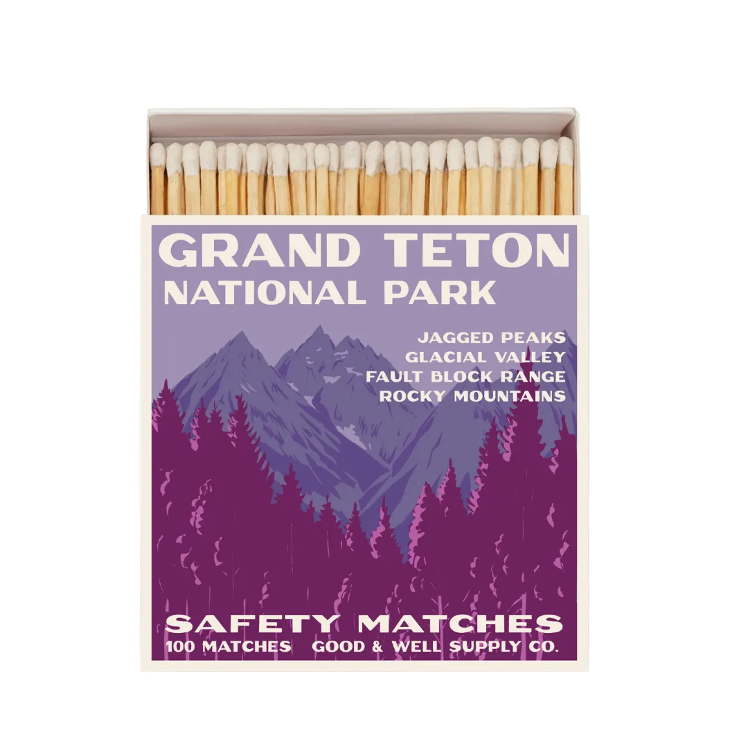 Grand Teton Vintage National Park Cabin Matches