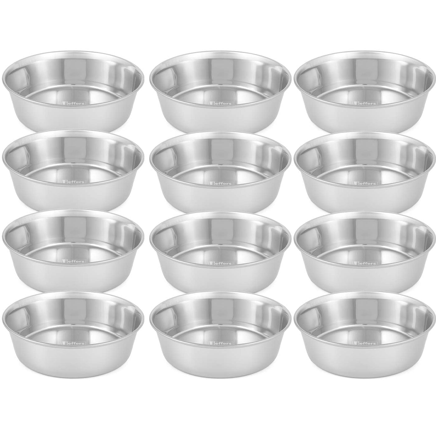 Jeffers Heavy Weight Stainless Steel Pet Bowls – Durable Pet Food & Water Dish, Chew-Resistant, Dishwasher Safe