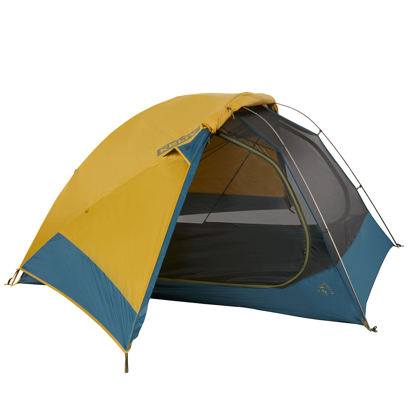 Kelty Far Out Backpacking Tent + Tent Footprint Package 2 or 3 Person Capacity Backpacking Starter Kit and Camping Shelter Stuff Sack Included (3 Person)