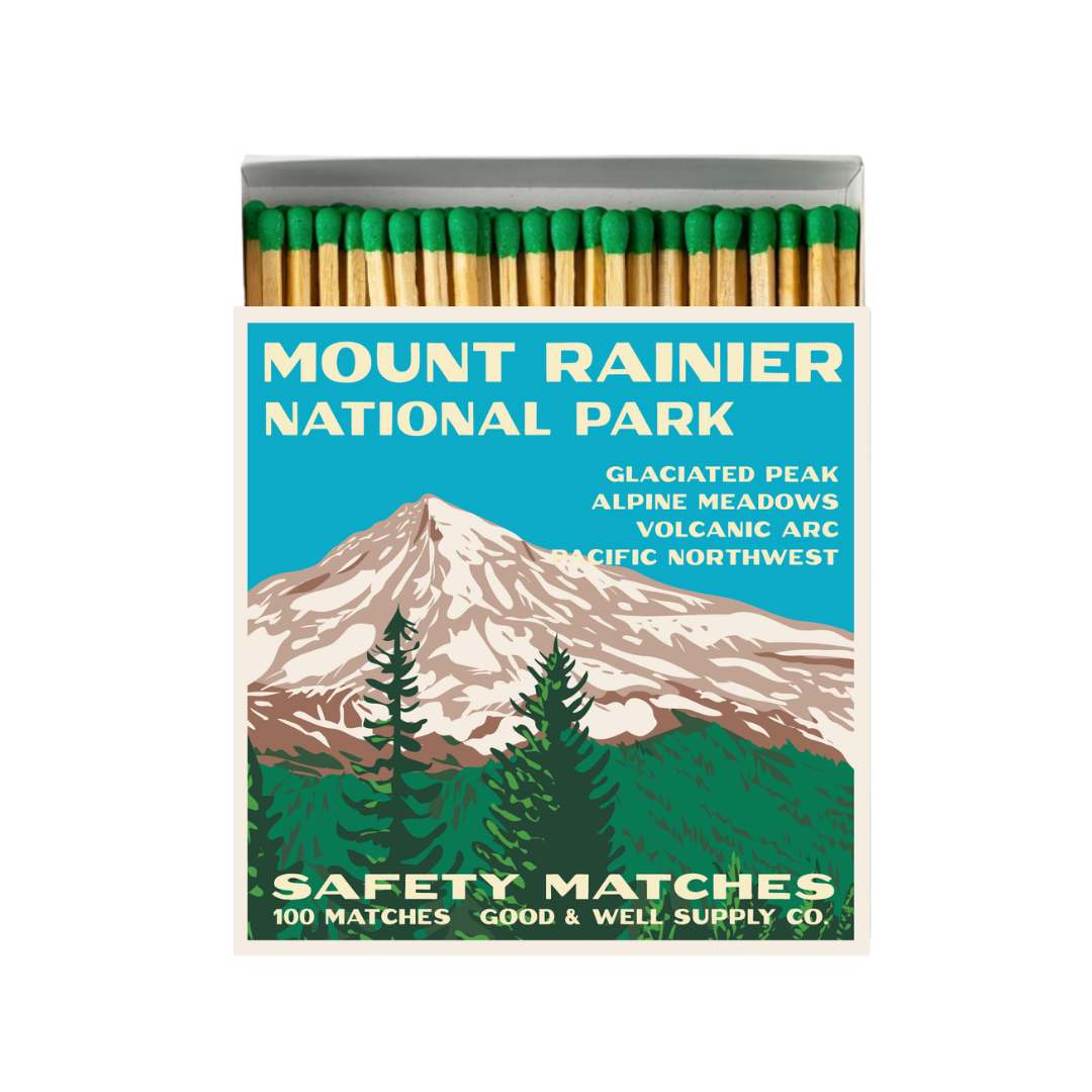 Mount Rainier Vintage National Park Cabin Matches