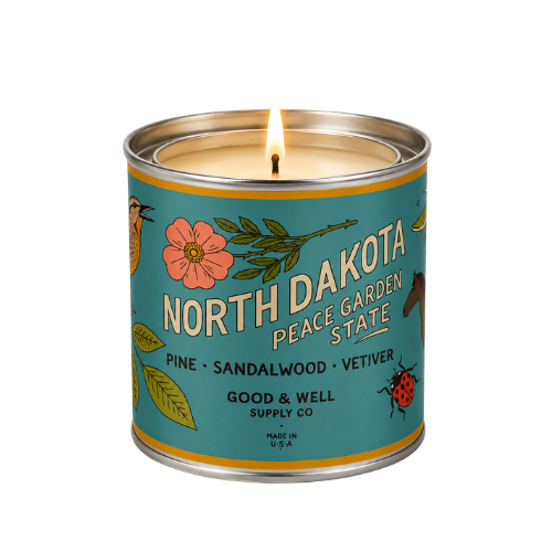 North Dakota State Candle