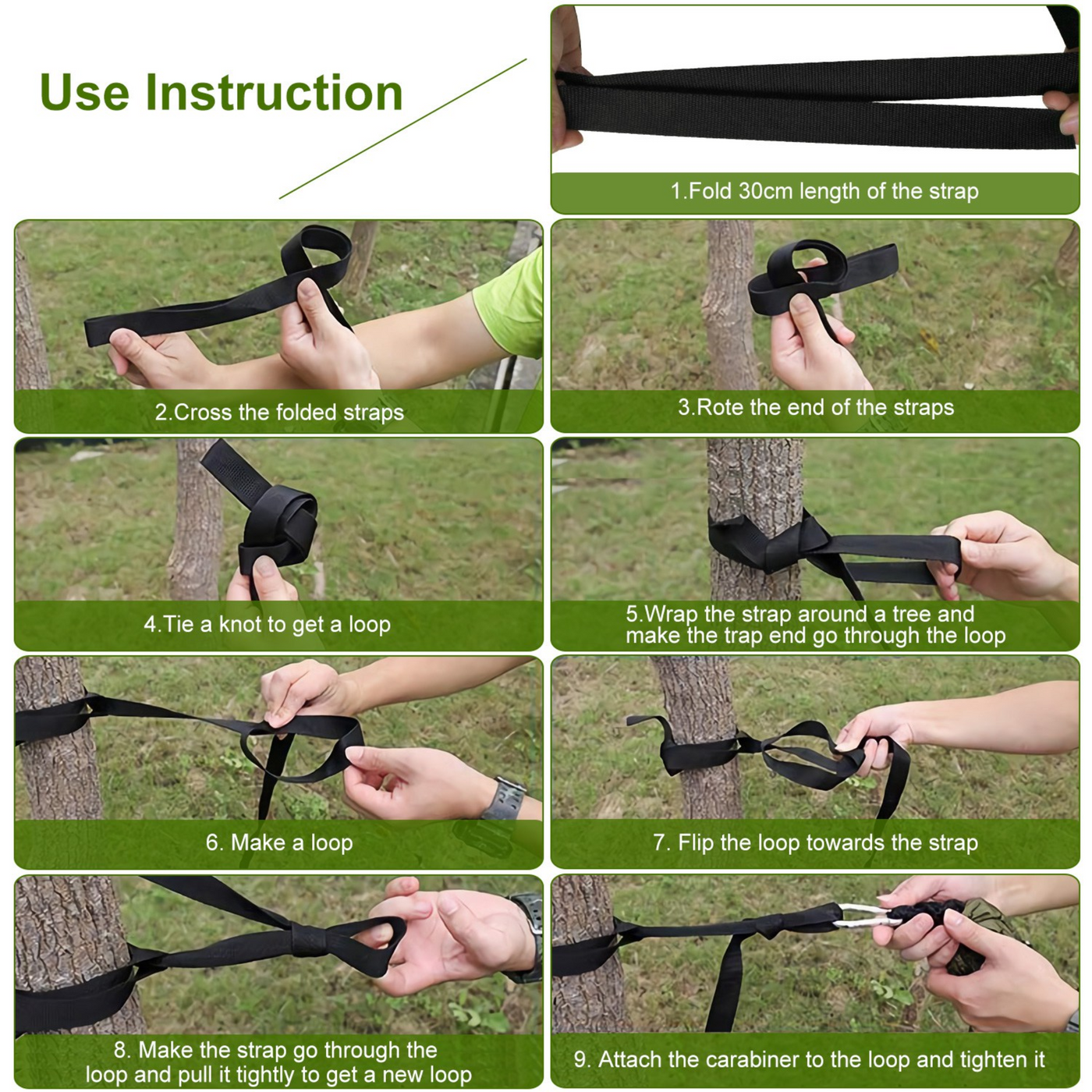 600lbs Load 2 Persons Hammock w/Mosquito Net Outdoor Hiking Camping Hammock Portable Nylon Swing Hanging Bed w/ Strap Hook Carry Bag