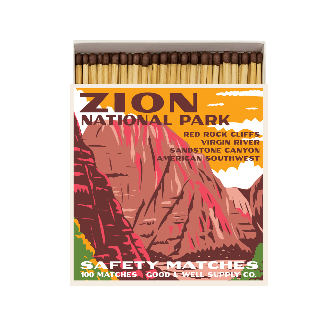 Zion Vintage National Park Cabin Matches