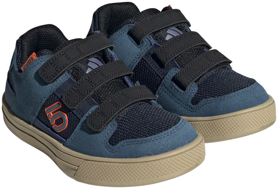Five Ten Freerider Kid's VCS Flat Shoes - Youth Legend Ink/Wonder Steel/Impact Orange 11K