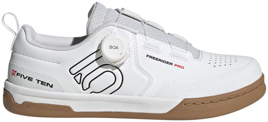 Five Ten Freerider Pro BOA Flat Shoes - Men's FTWR White/Core Black/Red 11.5