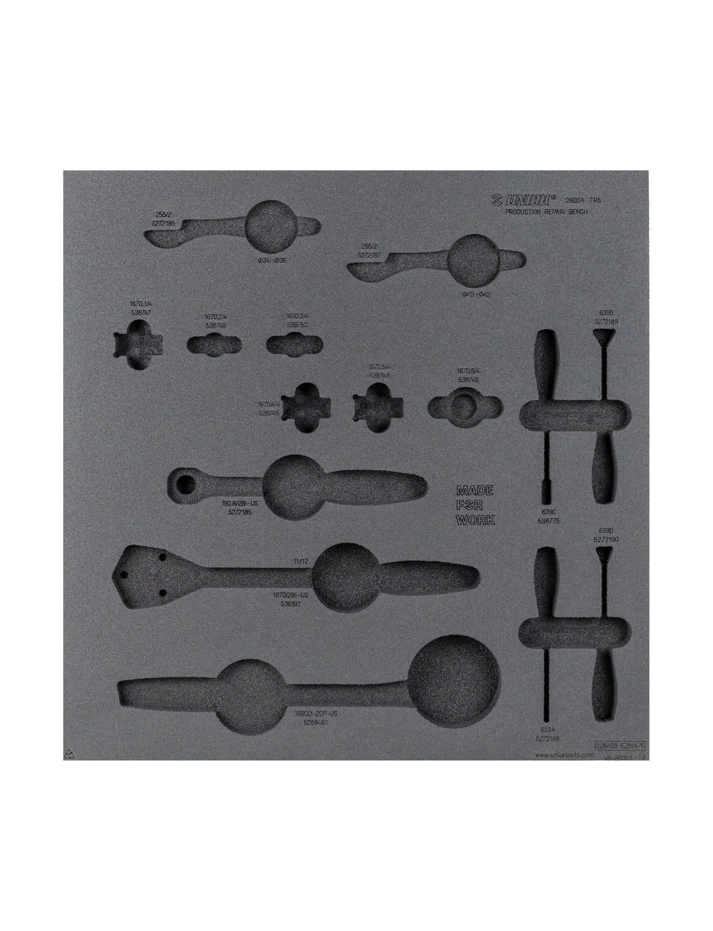 Unior Drawer Foam Insert Production 5 Tool