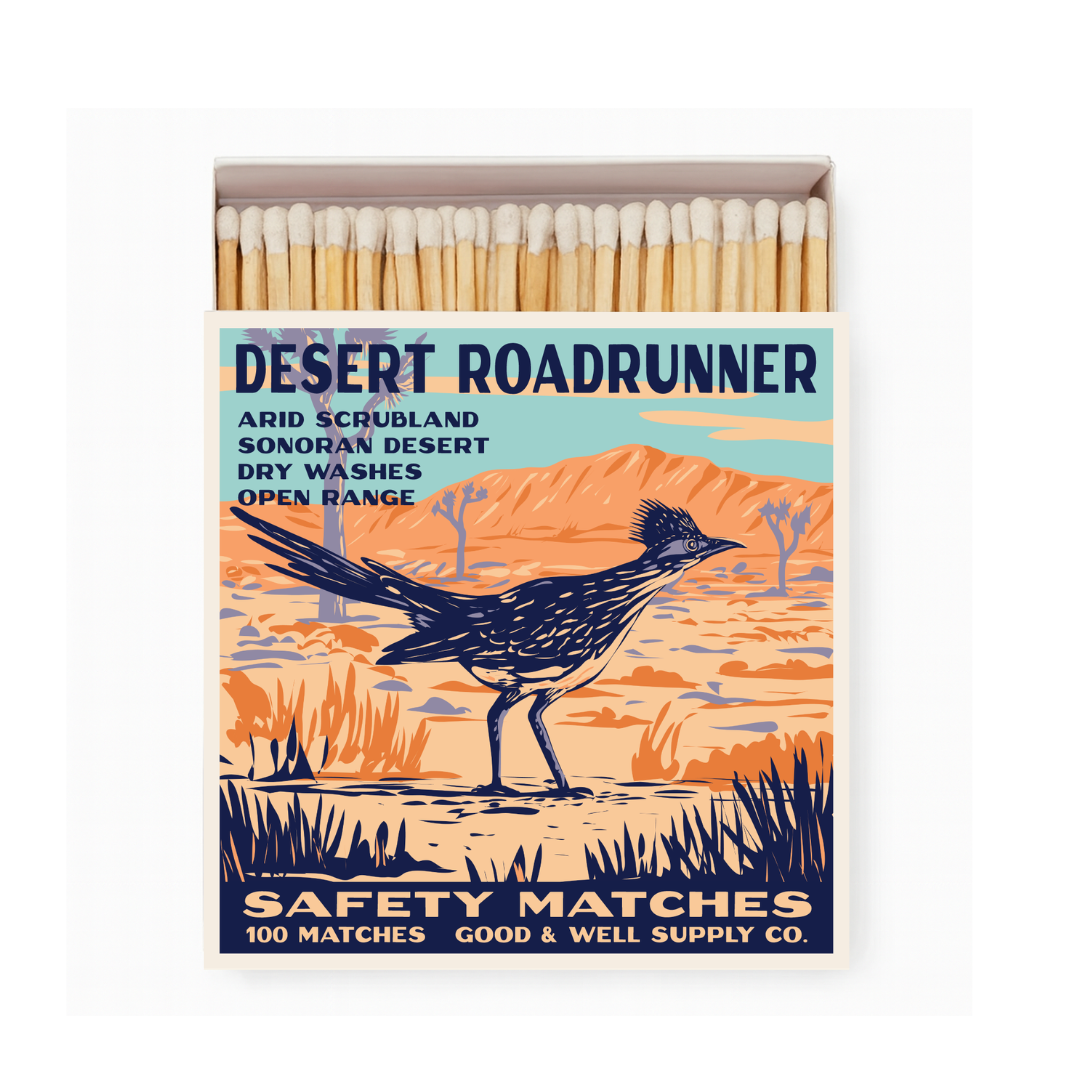Desert Roadrunner Cabin Matches