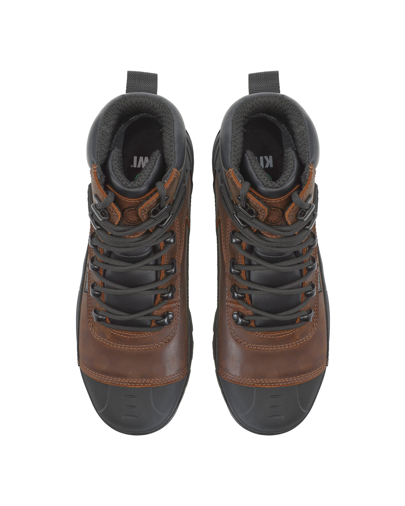 Kiwi ProGuard Brown Crazy Horse Leather Mid-Cut 6" Composite Toe Waterproof Tactical Boots [69200]