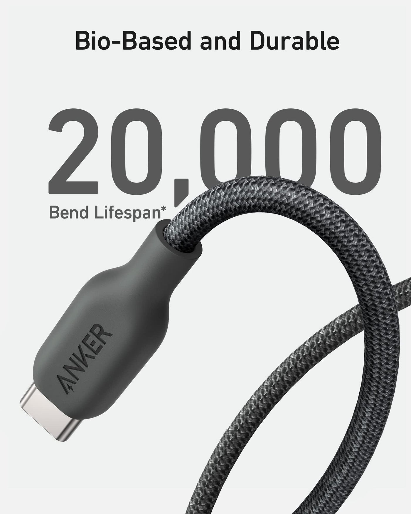 Anker <b>543</b> USB C to USB C Cable (240W, 10 ft)