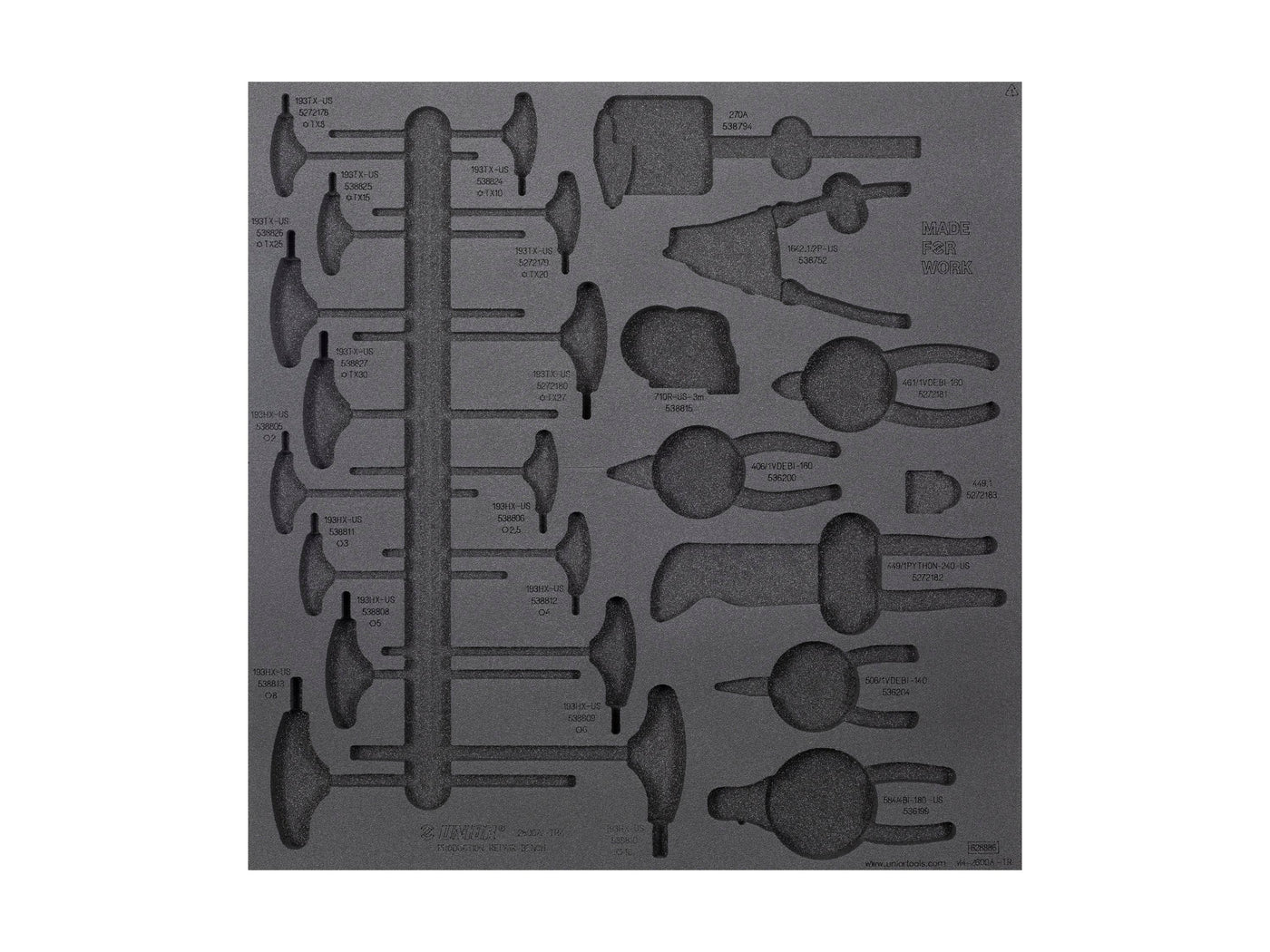 Unior Drawer Foam Insert Production 4 Tool