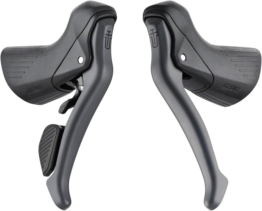 microSHIFT Sword Drop Bar Shifter/Brake Lever Set - 1x 10-Speed Sword Compatible Gray Version B