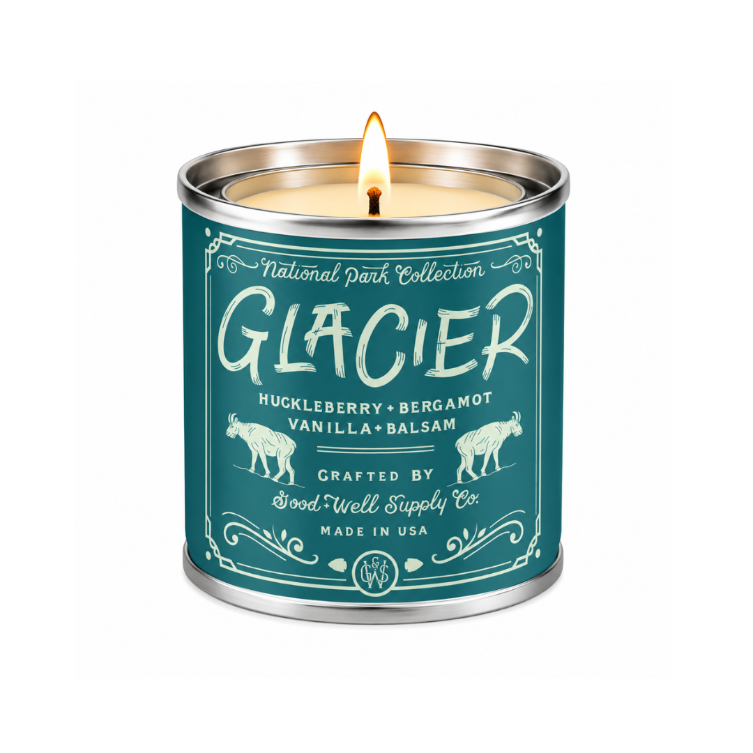 Glacier National Park Candle