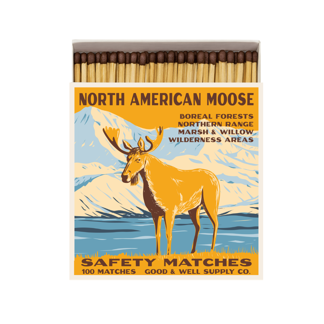 North American Moose Cabin Matches