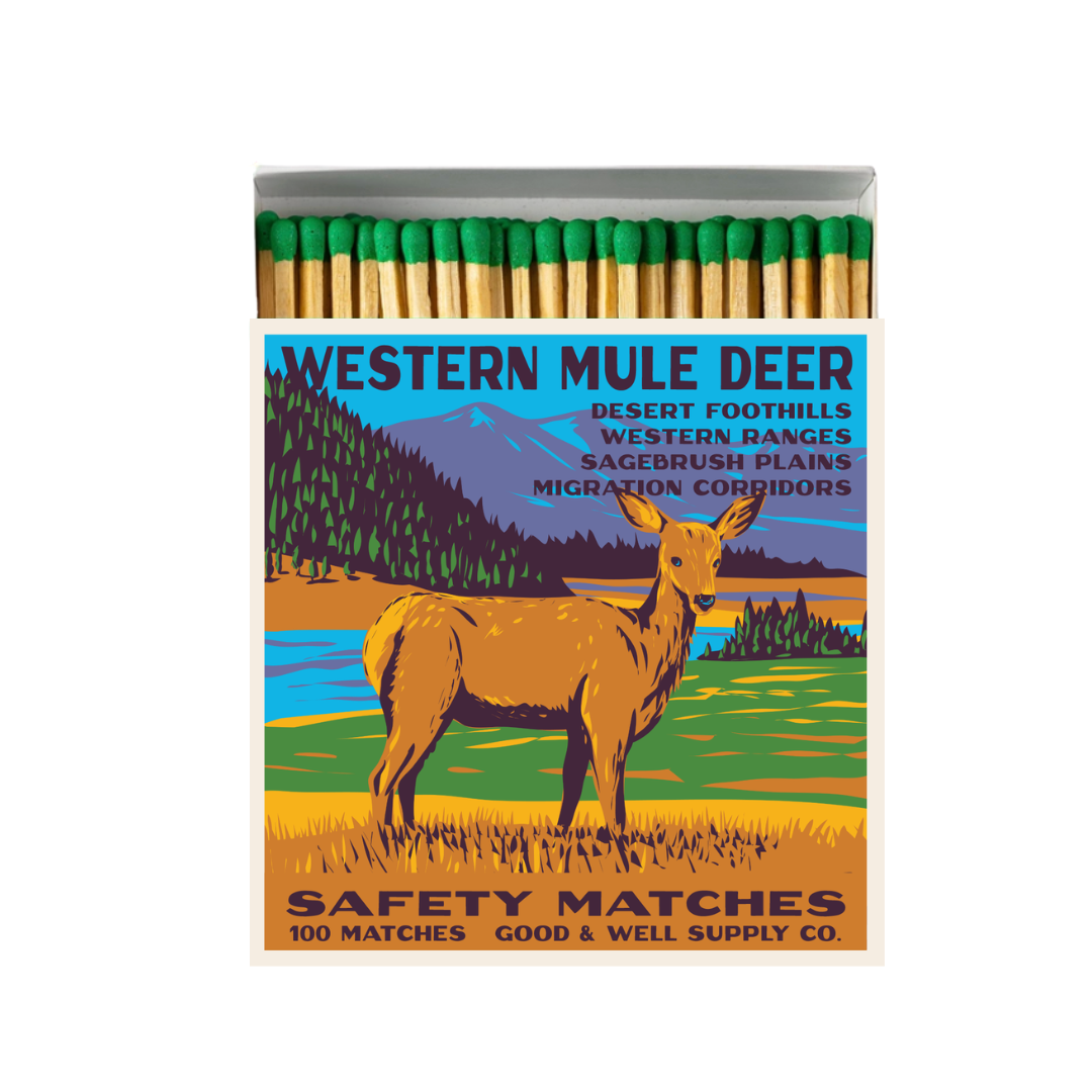 Western Mule Deer Cabin Matches