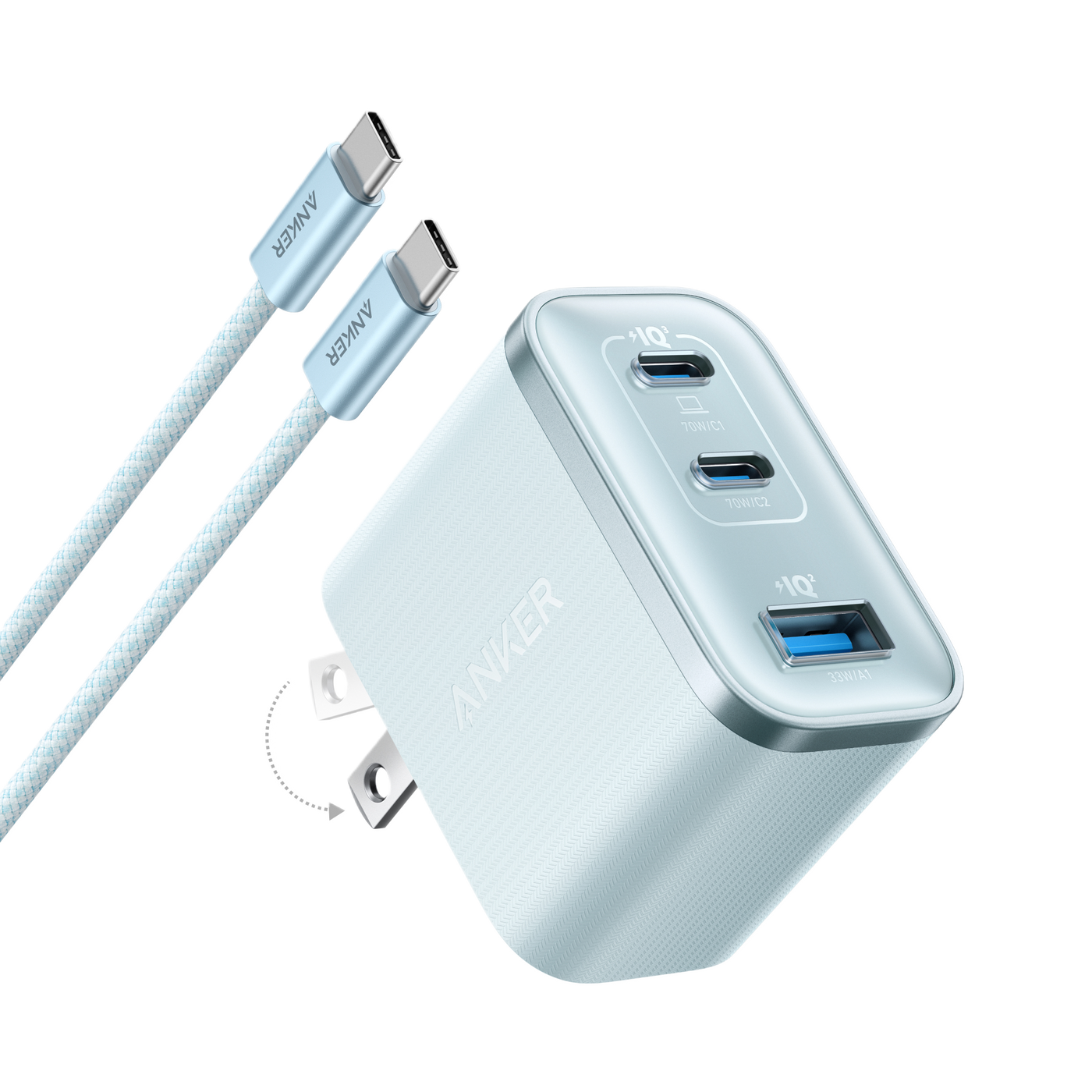 Anker Nano Charger (70W, 3 Ports)