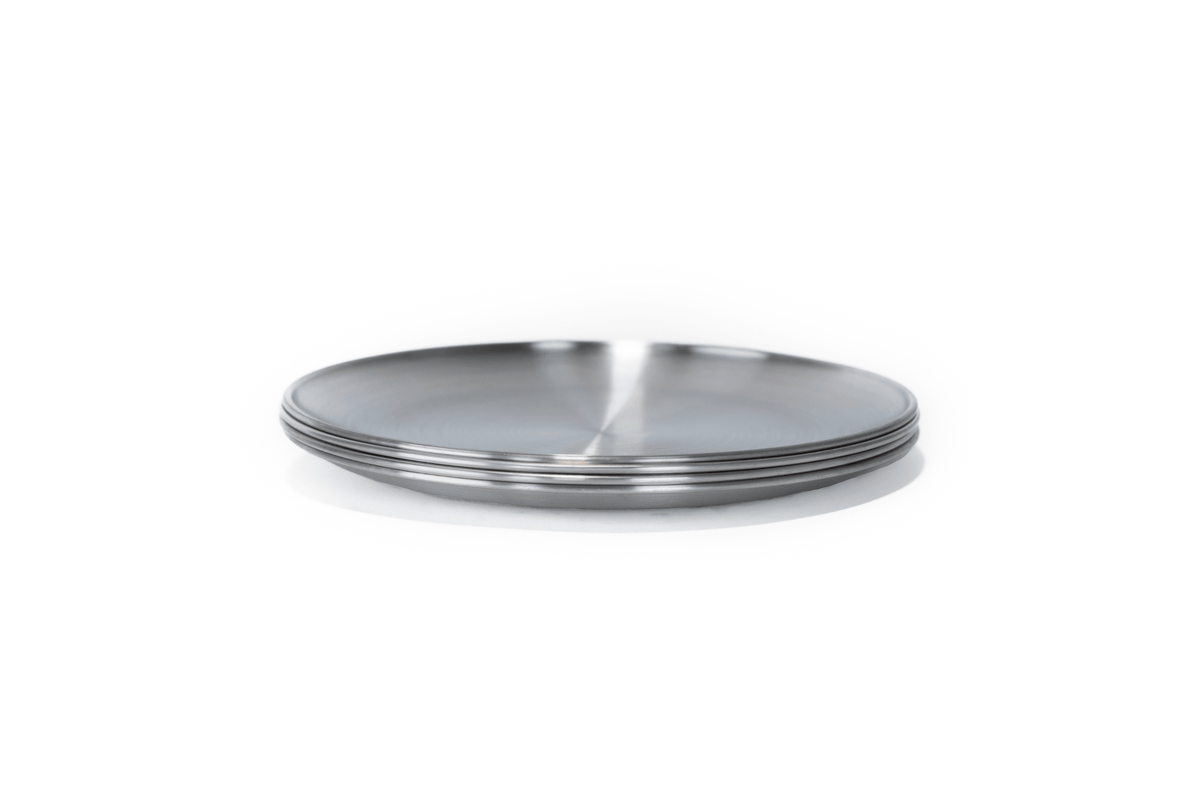 Stainless Steel Chef Plate Set (4)