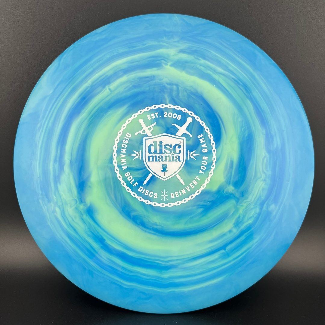 Swirly S-Line TD - Shield & Swords Stamp