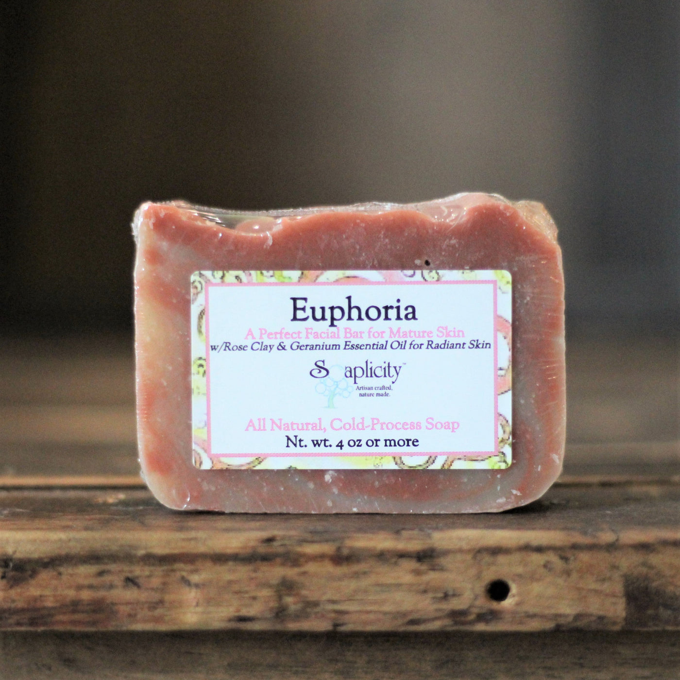 Euphoria Natural Facial Soap Bar for Mature Skin | Handmade Face Cleanser
