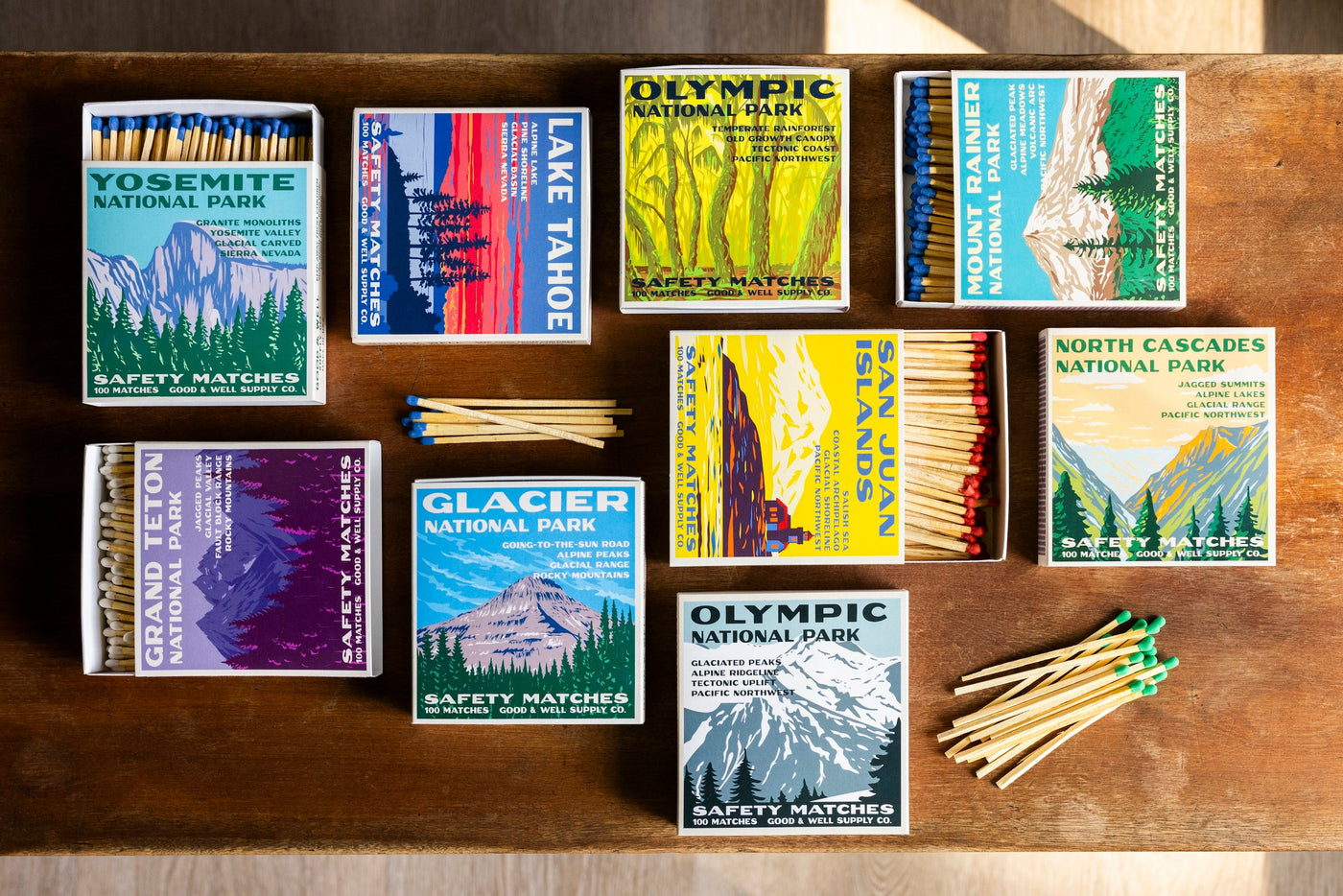 Lake Tahoe Vintage National Park Cabin Matches