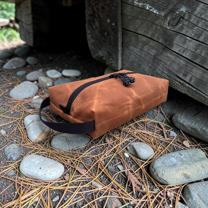 Rugged Waxed Canvas Pouch – Heritage Series EDC Organizer for Travel, Tools, Camping & Survival