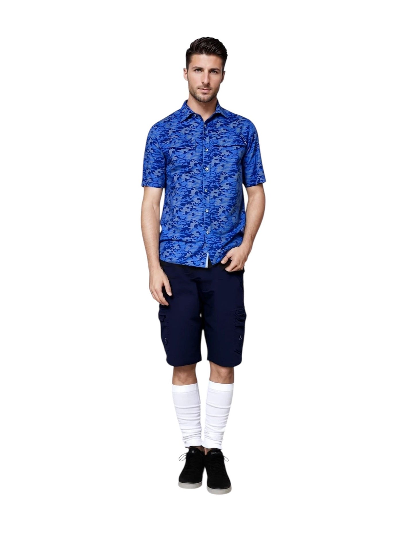Men's Dot Camo UV Vented Fishing Shirt
