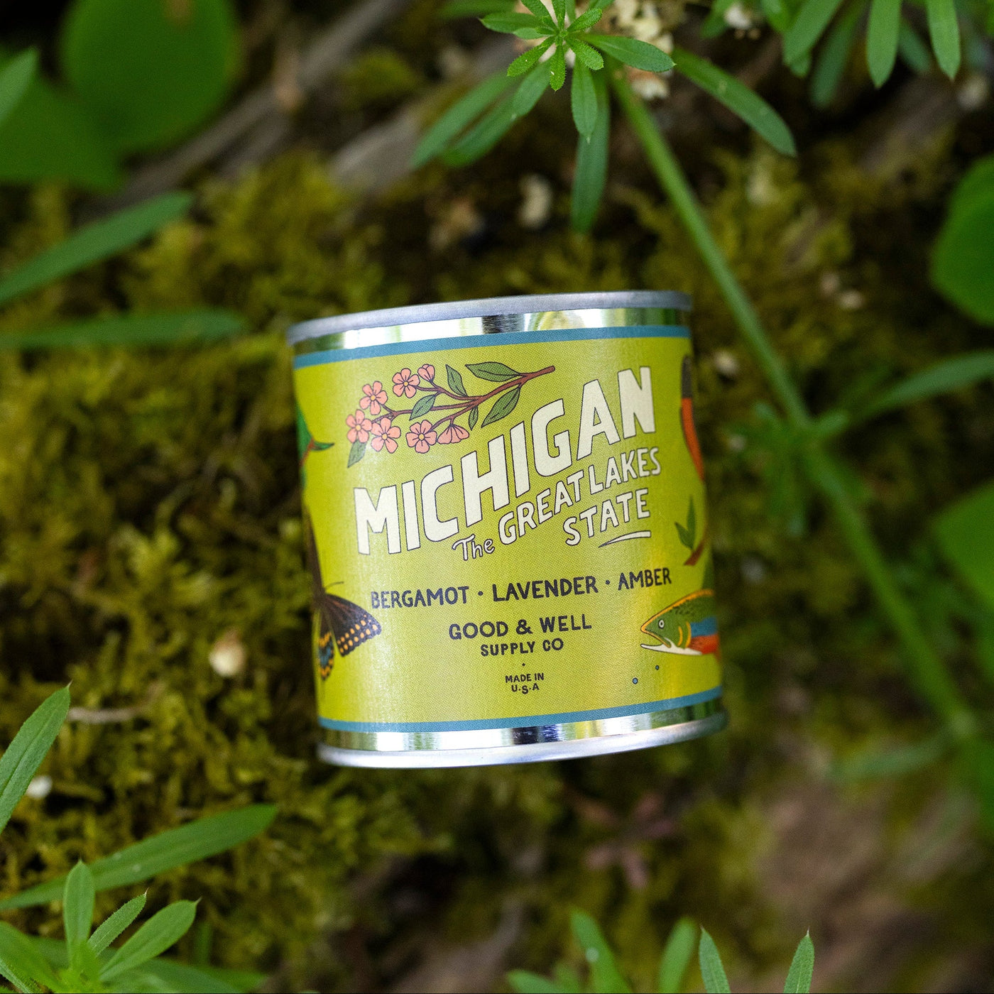 Michigan State Candle