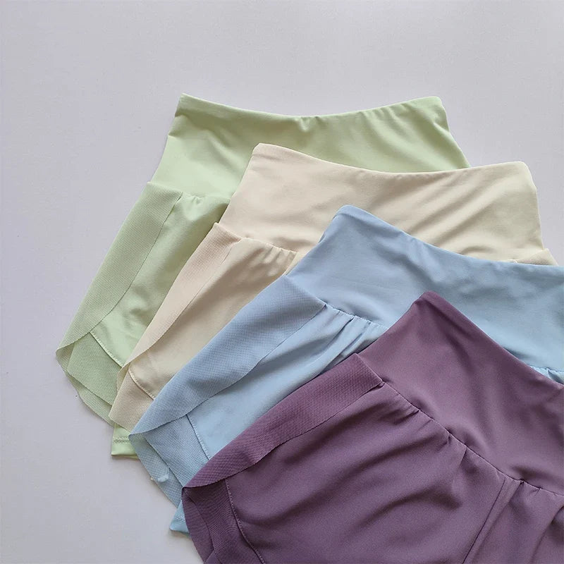 Women's 2 in 1 Yoga Shorts Quick Dry High Waist