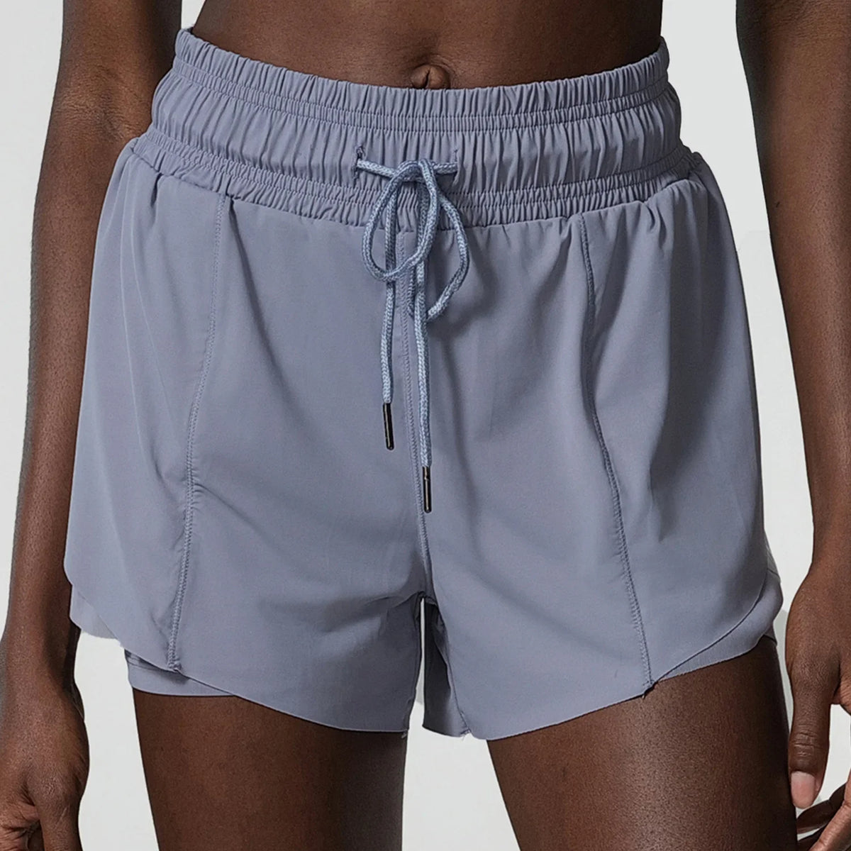 Loose Fit Running Shorts with Drawstring