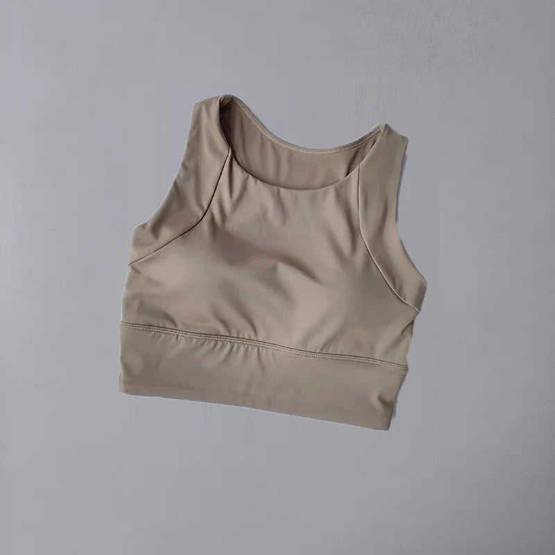 Women's Shock-Absorbing Sports Vest: High-Support Running Bra