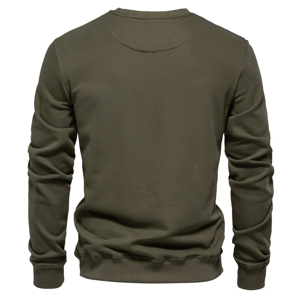 Men's Cotton Blend Crewneck Sweatshirt  Casual and Comfortable