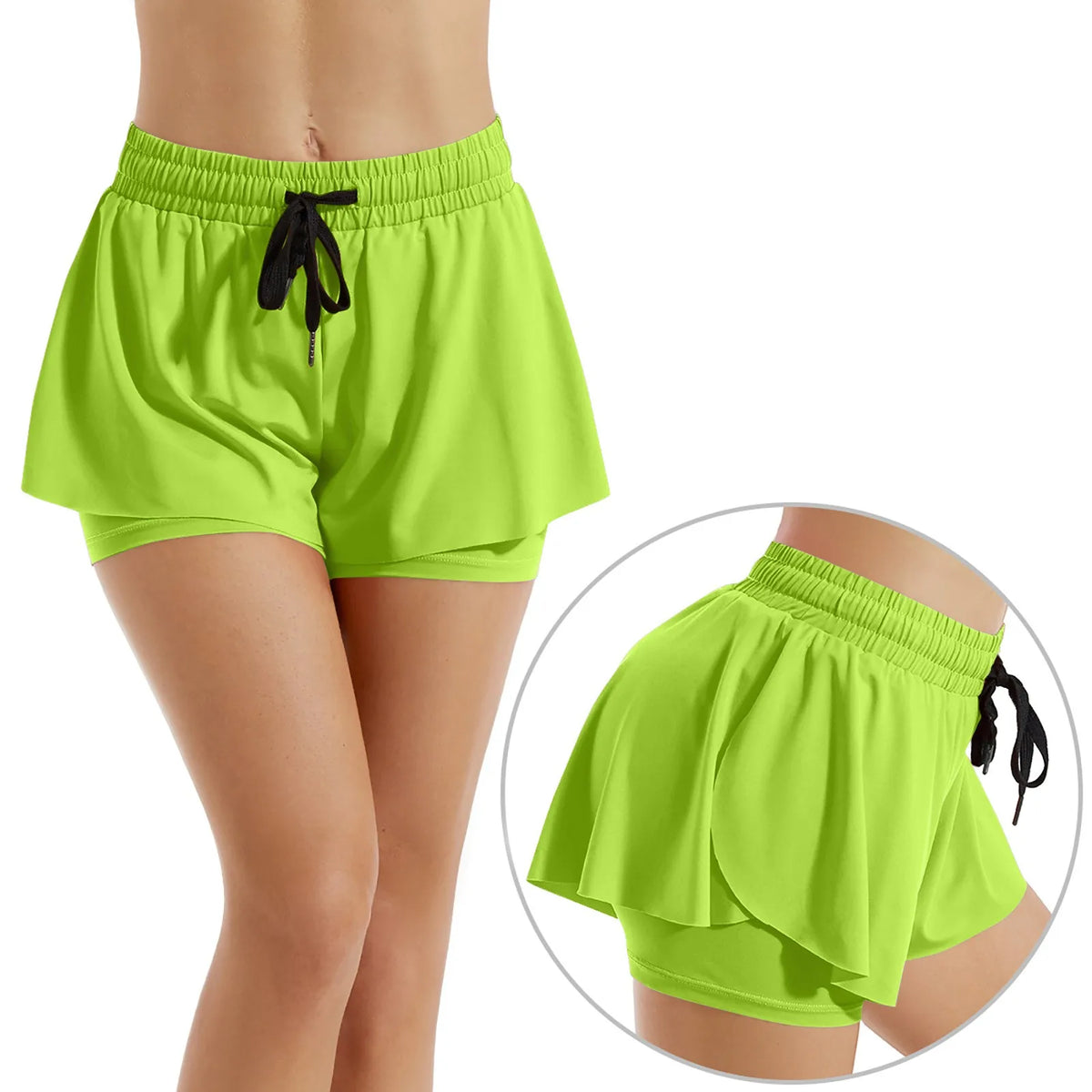 2 in 1 Women's Sports short and Skirt