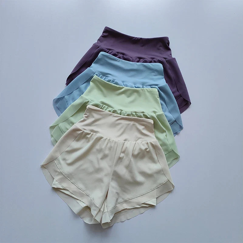 Women's 2 in 1 Yoga Shorts Quick Dry High Waist