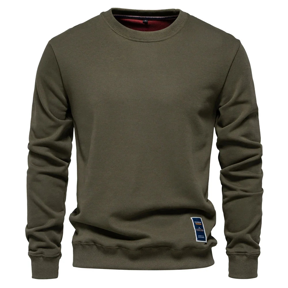 Men's Cotton Blend Crewneck Sweatshirt  Casual and Comfortable