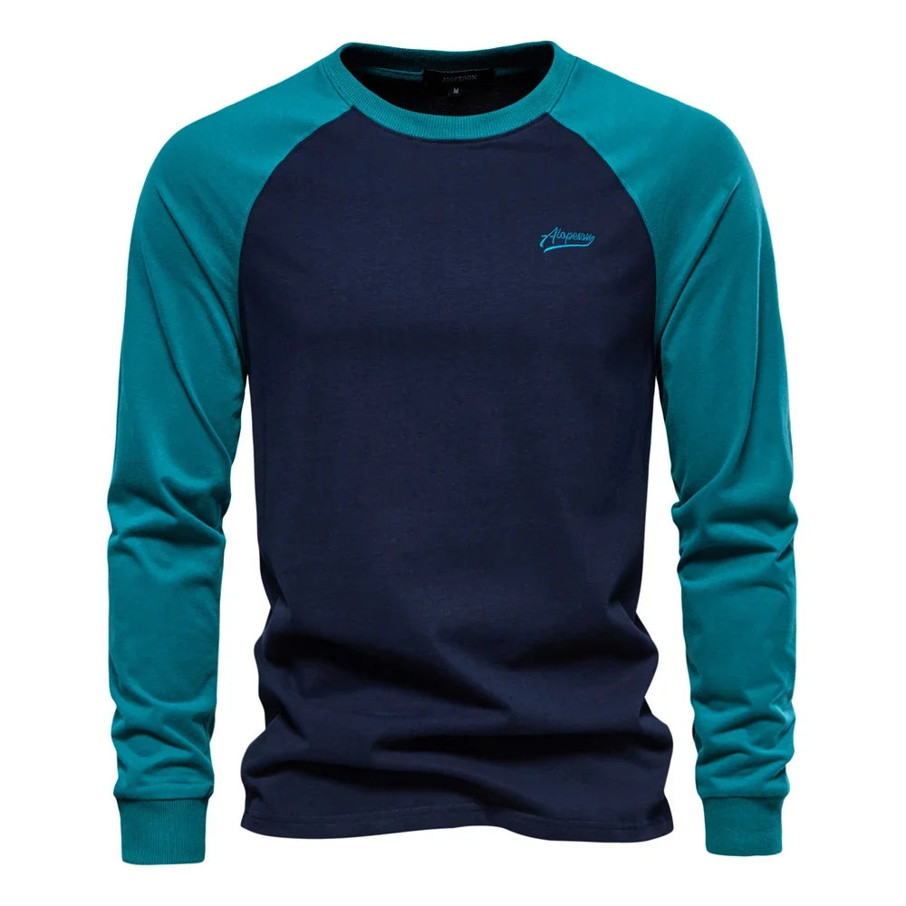 Casual Patchwork T Shirts for Men