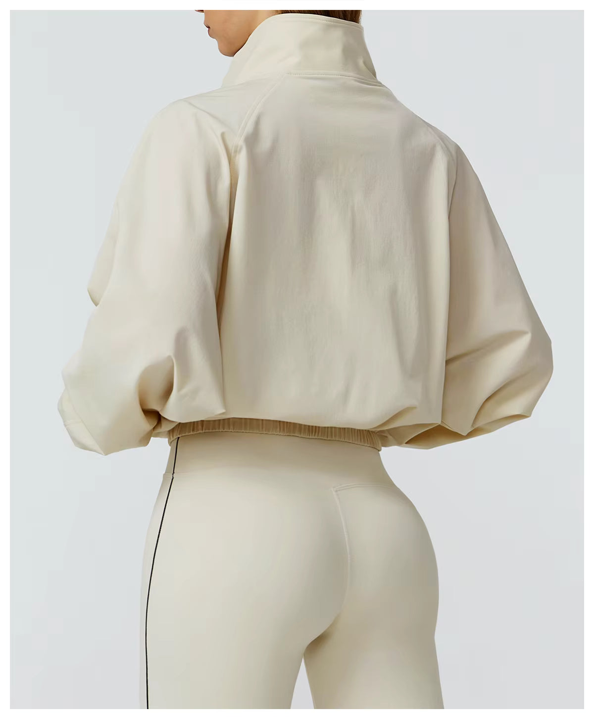 Gym & Fitness Jacket: Long Sleeve Yoga Top with Pockets
