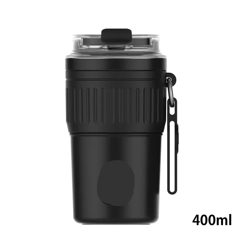 Portable Coffee Mug with Lifting Rope
