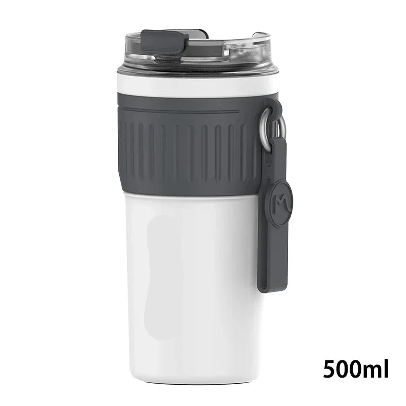 Portable Coffee Mug with Lifting Rope