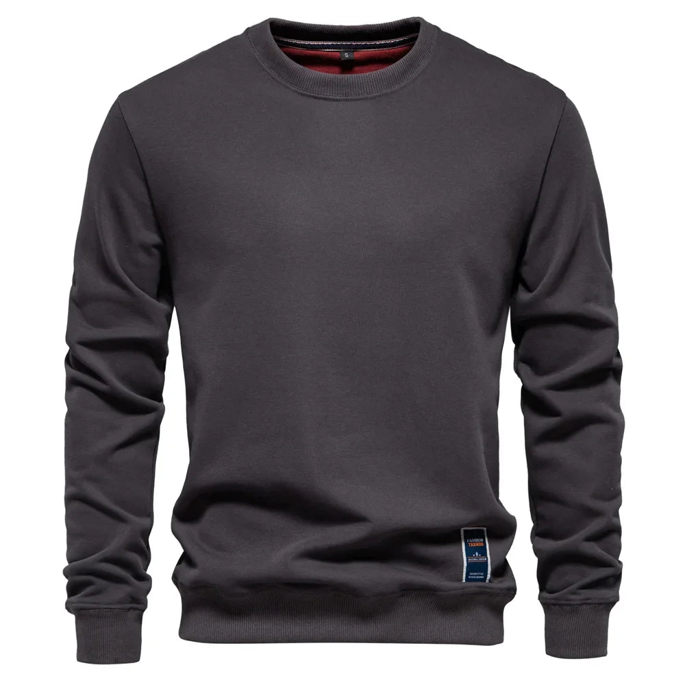 Men's Cotton Blend Crewneck Sweatshirt  Casual and Comfortable