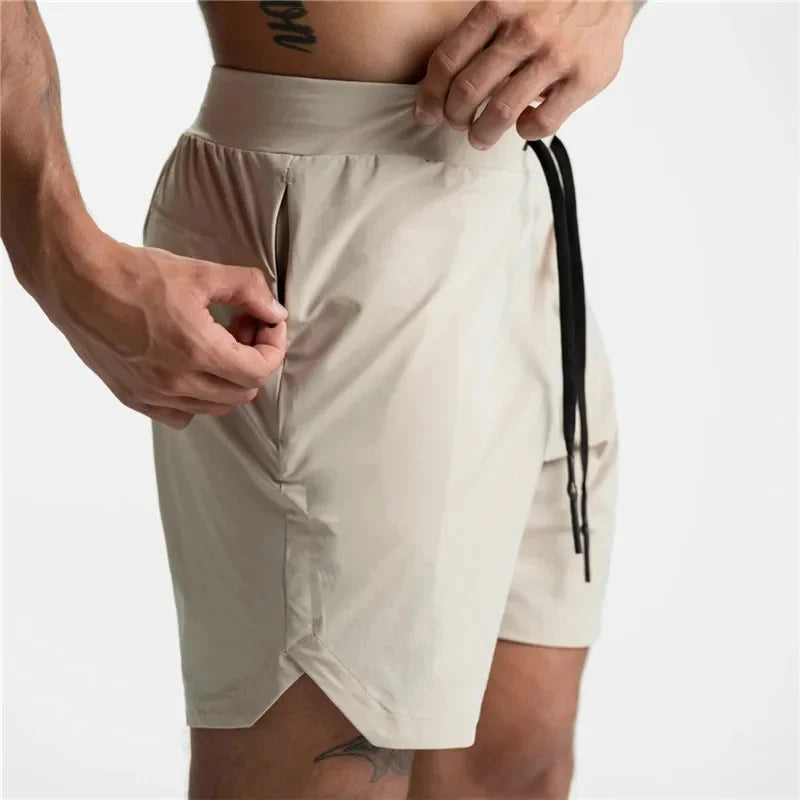 Men's Performance Shorts Quick Dry  Zipper Pocket