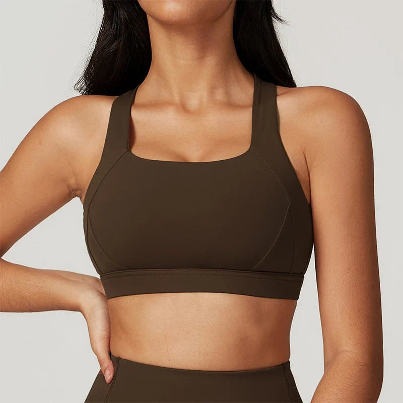 Women's Backless Sports Bra: Quick-Dry Push-Up Yoga Tank Top