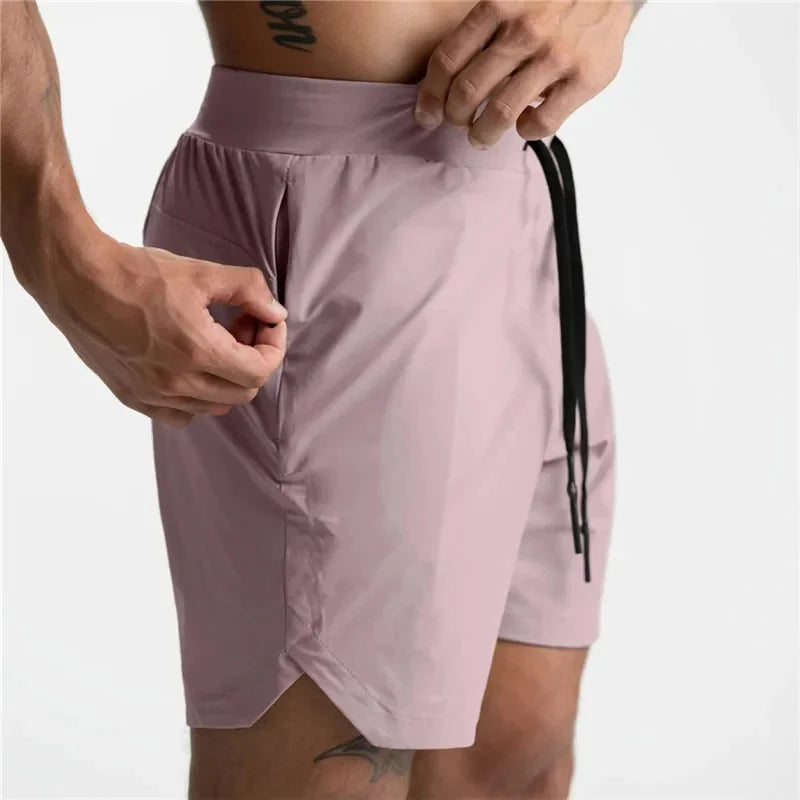 Men's Performance Shorts Quick Dry  Zipper Pocket