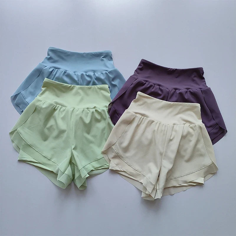 Women's 2 in 1 Yoga Shorts Quick Dry High Waist